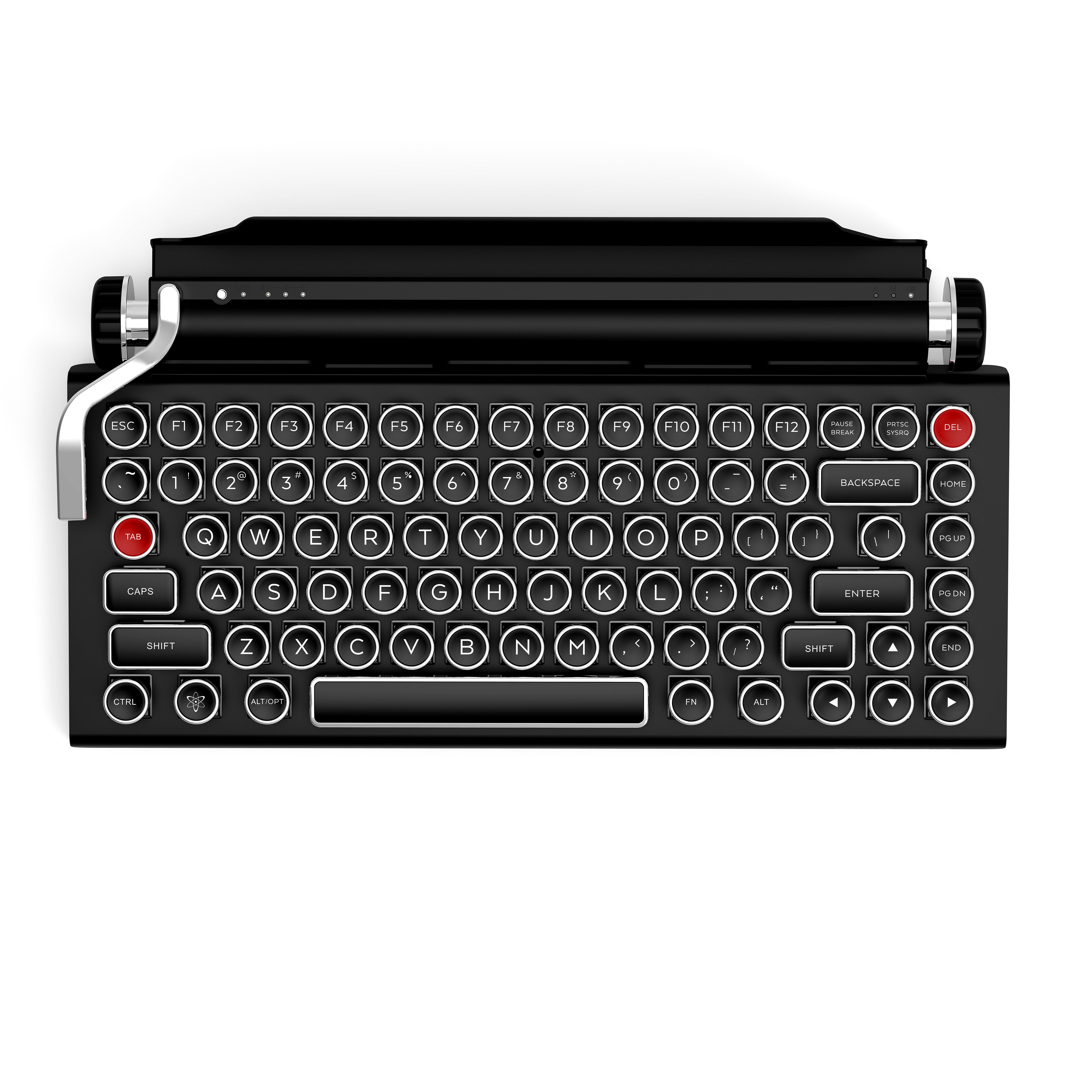 typewriter keys layout