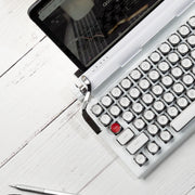 WHITE CHROME SIGNATURE QWERKYWRITER® US LAYOUT